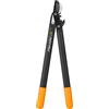 Fiskars PowerGear II Troncarami bypass a ingranaggi per legno fresco | Rivestimento antiaderente, Acciaio di precisione temprato, Lunghezza: 55 cm, Nero/Arancione, L74, 1000582