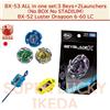 TOMY Beyblade X BX-53 All In One Set 3 lanciatori Beys 2 e BX-52 Luster Dragoon 6-...
