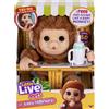 Little Live Pets My Baby Monkey 'Mango' with Bottle - Cuddly and Soft Interactiv