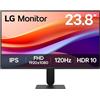 LG Monitor 24" Full HD IPS 120Hz 1ms sRGB 99% HDR 10 Schermo Antiriflesso Gaming