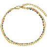 Homxi Cavigliera Donna Argento,Cavigliere Donna Catena di Perline Cavigliera 30CM Cavigliera Acciaio Inossidabile Donna