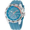 Nautica NAPNSS303 NST 101 - Orologio da uomo con cinturino in silicone, colore: argento/azzurro/blu, tono argento/azzurro/blu, Cinturino