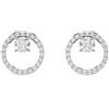 SWAROVSKI ORECCHINI CONSTELLA CIRCLE CRY/RHS