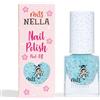 Miss Nella Once Upon A Time Safe Smalto Rosa Speciale con Glitter Bianchi per Bambini e Bambine, Formula Atossica e Inodore, Base d'Acqua per Facile Rimozione