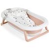 Set da bagno per neonati con vasca pieghevole Palma rosa