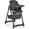 Moni Seggiolone Lindo colore Nero Con Set Pappa