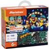 Marioinex Wafle Mini RAPINA IN BANCA, Cassaforte con diamanti 148 pezzi 4 person