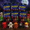 Generico Collezione di figurine classiche di mostri di Halloween - Vampiro, Frankenstein, lupo mannaro, fantasma, zombie, mummia, alieno, yeti, pagliaccio assassino, ciclope, spaventapasseri e altro (6 buste)