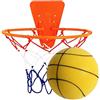 Generico Palla da Basket Silenziosa con Canestro, Pallacanestro Silenzioso al Coperto per Bambini, Canestro da Basket Silenzioso Set per Palestra Domestica, Appartamento, Montaggio su Porta o Parete