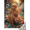 VNXTPQLKWMDJ Fata da Giardino Puzzle 1000 Pezzi Carta Adulti Scena Fantastica di Fiori Gioco di Puzzle 1000 Pezzi Relax Concentrazione Famiglia 38x26cm/1000pcs