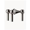 STOFF Nagel Portacandele Stoff Nagel - Argento
