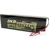 SKB SK6-4 Batteria al piombo skb 6v 4ah sk6-4 con connettore tipo beghelli
