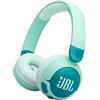 JBL Junior 320 BT, Cuffie On-Ear Bluetooth Wireless per Bambini, Verde | con Microfono Integrato, 50 Ore di Autonomia, JBL Safe Sound, Facili Controlli, Set Adesivi, Pieghevoli