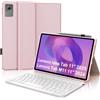 FOGARI Per Lenovo Idea Tab 2025 11/Tab M11 2024 11 Pollici Cover Tastiera | Tastiera Bluetooth Rimovibile e Custodia Morbida TPU per Ufficio/Studio/Scrittura, Keyboard Wireless Portatile, Rosa