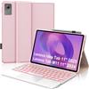 FOGARI Per Lenovo Idea Tab 2025 11/Tab M11 2024 11 Pollici Cover Tastiera | Custodia Tastiera Bluetooth Rimovibile con Retroilluminazione 7 colori e Touchpad, Keyboard Wireless Portatile, Rosa
