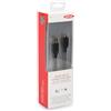 ednet 84233 Cavo di collegamento USB 3.0, tipo A - Micro B maschio/maschio, 1,8 m, conforme allo standard USB 3.0, UL, blu, cotone, dorato