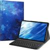 Fintie Custodia con tastiera FINTIE per Samsung Galaxy Tab A11+ Plus 11" 2025 / Tab A9+ Plus 11 pollici 2023 Tablet, cover con tastiera magnetica rimovibile Bluetooth tedesca, cielo stellato