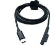 System-S Cavo USB 3.1, lunghezza 150 cm, cavo di ricarica per Microsoft Surface, colore nero | System-S