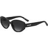 Love Moschino MOL105/S 807/9O | Occhiali da Sole Graduati o Non Graduati | Plastica | Cat Eye | Nero | Adrialenti