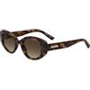 Love Moschino MOL105/S WR9/HA | Occhiali da Sole Graduati o Non Graduati | Plastica | Cat Eye | Marrone, Havana | Adrialenti