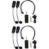No 2X U12F Uhf per Two Headset Microfono Mixer Adatto per Le Conferenze Dida1784