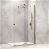 KAMALU Box doccia walk in scorrevole 170 cm finitura oro | KNM4000W-G