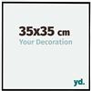 yd. Your Decoration - Cornice 35x35 cm - Nero Lucente - Cornice Decorativa Parete in Plastica con Vetro in acryl - Antiriflesso - 35x35 Cornice - Evry
