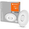 LEDVANCE Applique e plafoniera LED intelligente per interni con tecnologia WiFi, colore della luce variabile (3000K-6500K), bianco, 410mm, compatibile con Google e Alexa, SMART+ WIFI ORBIS KITE