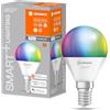 LEDVANCE Lampada LED SMART+ WIFI, smerigliata, 4,9 W, 470 lm, forma classica a sfera (Classic P), attacco E14, luce colorata e luce bianca, app o controllo vocale, durata fino a 20.000 ore