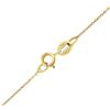 SILVEGO Collana da donna in oro giallo 585 14 carati con catenina fine 0,8 mm