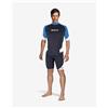 MARES Maglia per sport acquatici Mares Rash Guard Trilastic a maniche corte, nera e blu - 3XL