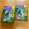 LEGO Creator 3in1 31144 Pappagallo Rosa + 31136 Pappagallo Esotico Lotto di...