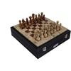 Italfama Italiano Marmo Set di Scacchi Marrone Rosso 30cm Tavola & Pelle
