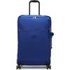 Kipling Darcey Up M Borsa da Viaggio con Ruote, Bagaglio Medio con Ruote Leggero con Manico Telescopico, Ruote Resistenti & Scomparti Multipli, Versatile Valigia da Viaggio - Blazing Blue