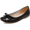 Bviennic Donna Square Toe Balletto Flats Senza Chiusura Bows Dolly Scarpe
