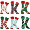 DOUUCO 12 Paia Calzini di Natale Calzettoni Soffici Divertenti Motivo di Natale Christmas Socks Calze di Cotone Calendario dell'Avvento Calzini da Cetto Caldi Invernali per Donne Bambini