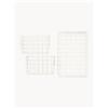 Mustard Made Set di 3 cestini in metallo The Baskets - Bianco