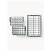 Mustard Made Set di 3 cestini in metallo The Baskets - Antracite