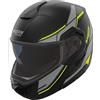 NOLAN Casco Modulare NOLAN N90-3 SINCRONO - (Nero/Grigio Lava/Giallo Fluo)