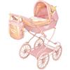 DE CUEVAS TOYS Carrozzina pieghevole per bambole con manubrio regolabile e peluche Honey DeCuevas 80070