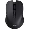 Trust Mydo Mouse Wireless Silenzioso, 82% Plastica Riciclata, 1000-1800 DPI, Microricevitore USB, RF 2.4GHz, per Mano Sinistra e Destra, Mouse Senza Fili per PC, Computer, Laptop, Mac - Nero
