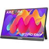 ARZOPA Monitor Portatile, 17,3 Pollici Portable Monitor, 1920x1080 FHD, IPS con HDMI/Type-C/USB-C, Mini Schermo Portatile, Doppio Altoparlante Integrato per laptop/PC/Mac/PS5 /Xbox