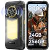 Blackview ROCK 5 Rugged Smartphone, 20000mAh Business Phone, 24GB+256GB/2TB Android 16 Smartphone Rugged, 108MP+50MP+20MP Visione notturna, 6.78 FHD+ Display 120Hz IP69K, NFC/OTG/GPS/3 Anni Garanzia