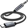 MMOBIEL Cavo da USB C a jack audio da 3,5 mm - Cavo da USB-C a cuffie ausiliarie a 32 bit