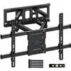 Merkloos Supporto TV da parete - Da 37 a 85 pollici - Fino a 60 kg - Inclinabile e girevole - VESA fino a 600 x 400 mm