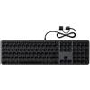 Merkloos Tastiera cablata - Layout US QWERTY - Tastierino numerico - Slim LX3 - USB-C - Grigio