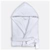 Spizzico Home ACCAPPATOIO VELOUR 500gr CON CAPPUCCIO - 1 Pezzo - Cappuccio Taglia XL/XXL