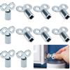 heedpeiur Chiave di sfiato per radiatore, 10 chiavi quadrate da 5 mm | Chiave universale per lo sfiato del radiatore, in lega di zinco, per tutti i riscaldatori