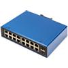 Digitus Digitus DN-651159 switch di rete Gestito L2 Gigabit Ethernet (10/100/1000) Supporto Power over Ethernet (PoE) Nero, Blu DN-651159