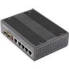 StarTech.com StarTech.com Switch rete LAN industriale a 6 porte - 4 porte PoE RJ45 + 2 slot SFP 30W - 10/100/1000Mbps Power over Ethernet - Commutatore/Hub gigabit switch - Montabile su guida DIN / -40°C to 75°C (INDUSTRIAL 5 PORT GIGABIT - ETHERN …